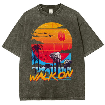 Walk On Vintage Distressed T-shirt