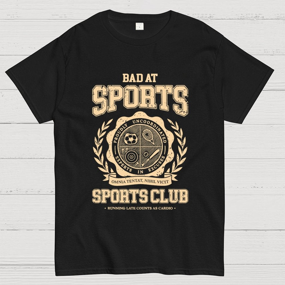 Bad at Sports Sports Club Unisex Geek T-Shirt