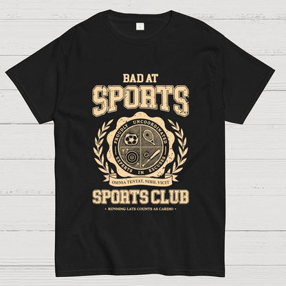 Bad at Sports Sports Club Unisex Geek T-Shirt