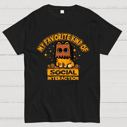 Cat Social Interaction Geek T-Shirt