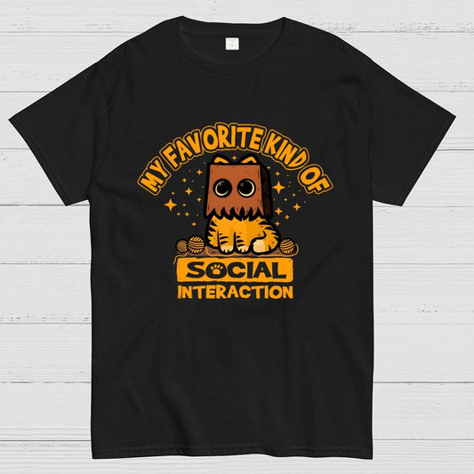 Cat Social Interaction Geek T-Shirt