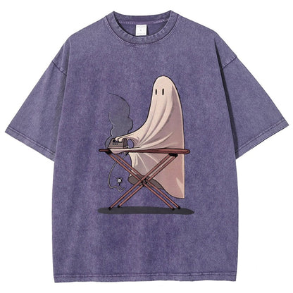 Self-Ironing Vintage Distressed T-shirt