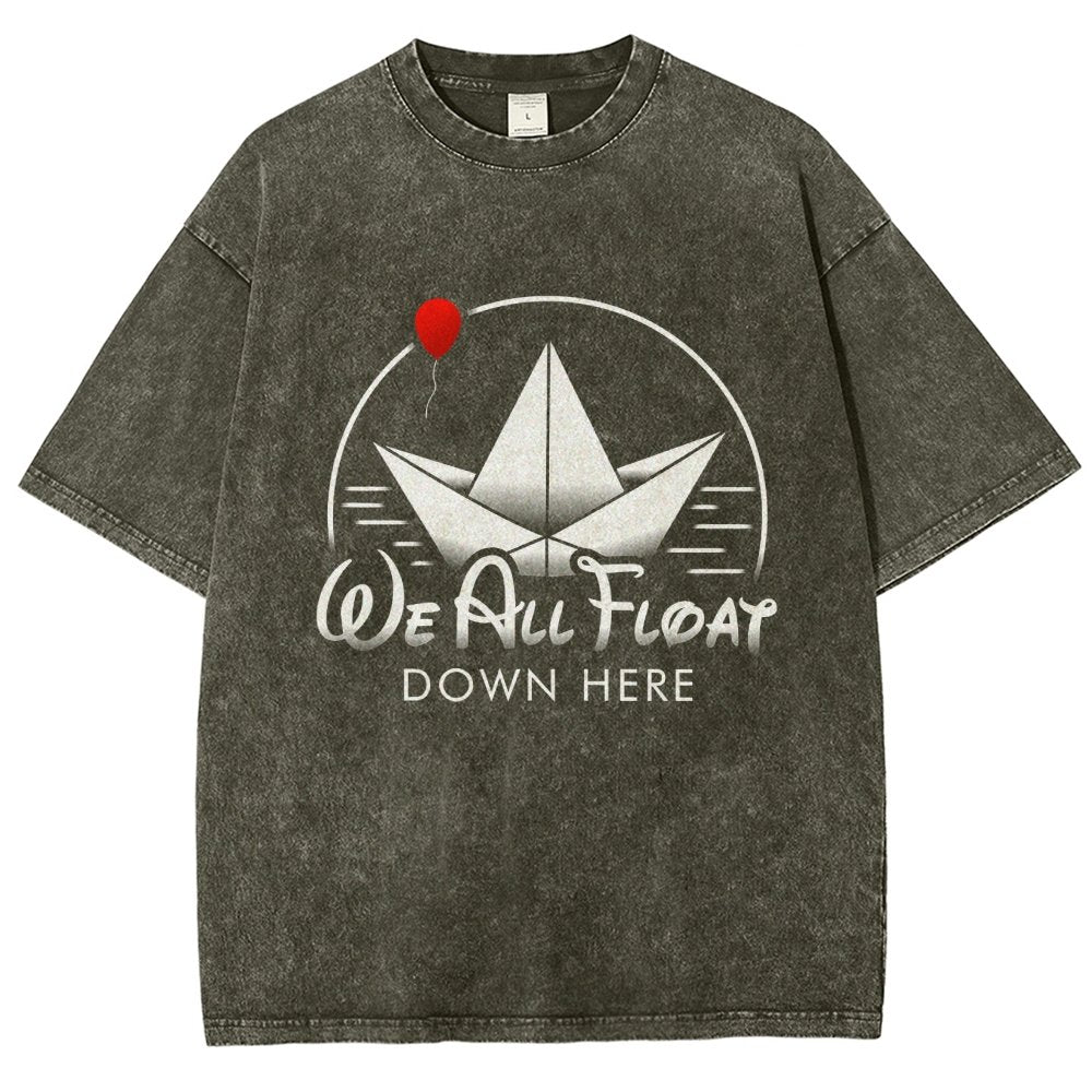 We All Float Vintage Distressed T-shirt