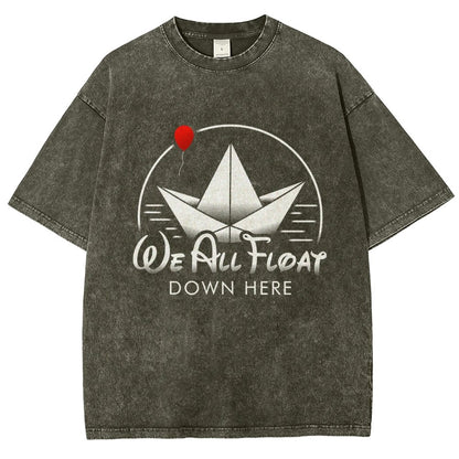We All Float Vintage Distressed T-shirt