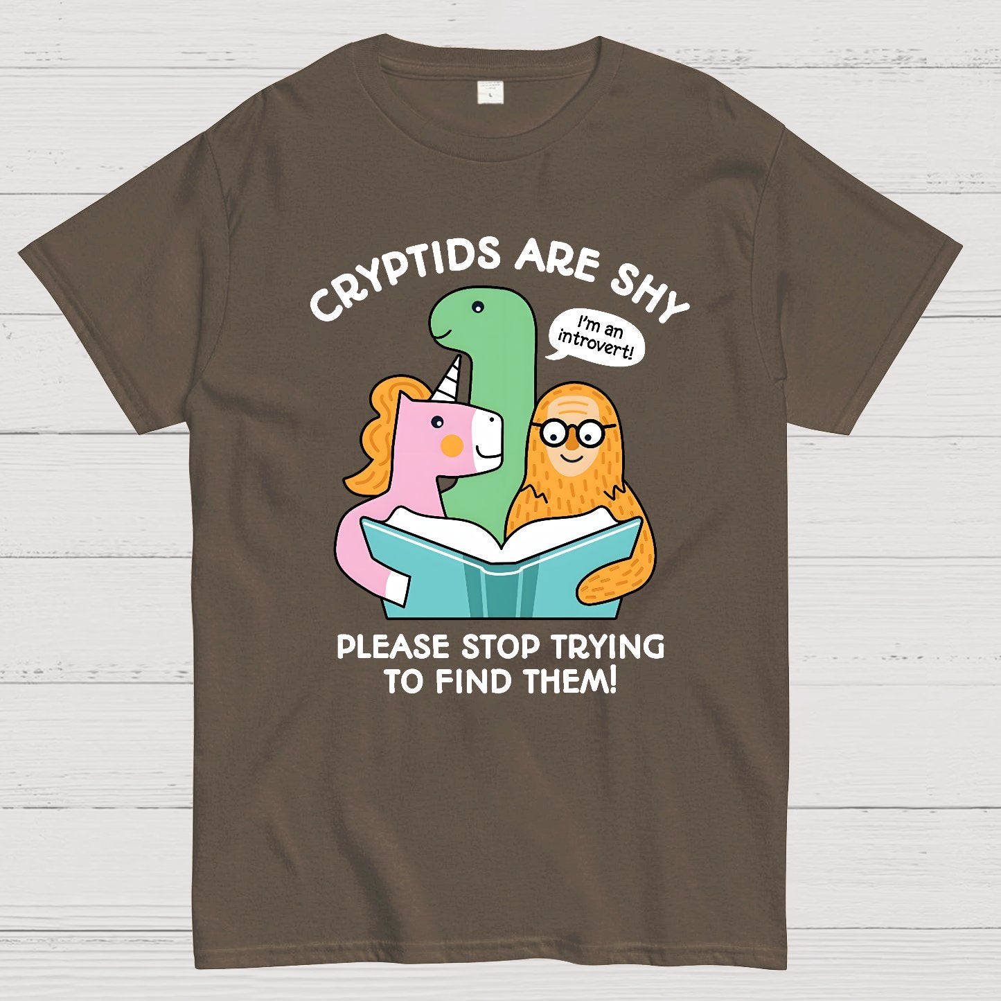 Cryptids are Shy Geek T-Shirt