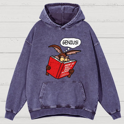Genius Plan Vintage Distressed Hoodie