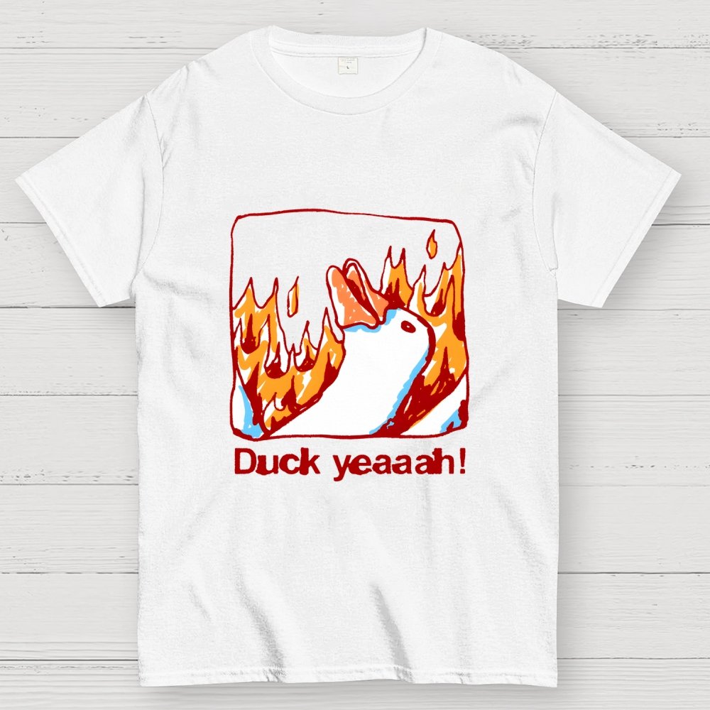 Fire Duck Yeah Geek T-Shirt