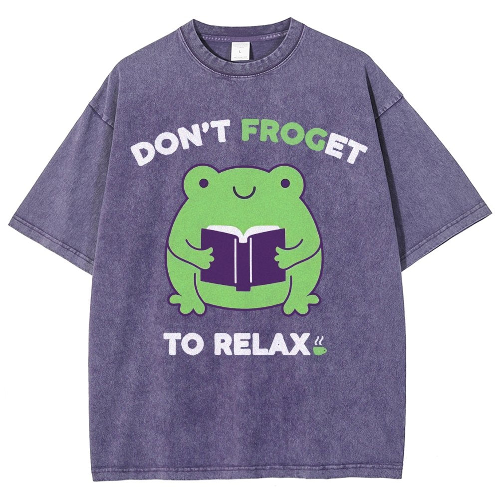 Don't Froget to Relax Vintage Distressed T-shirt