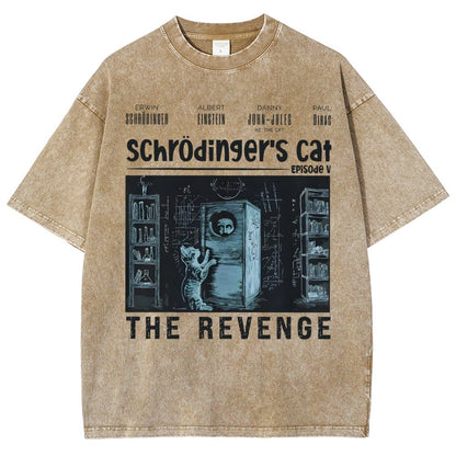 Schrödinger's Cat Revenge Vintage Distressed T-shirt