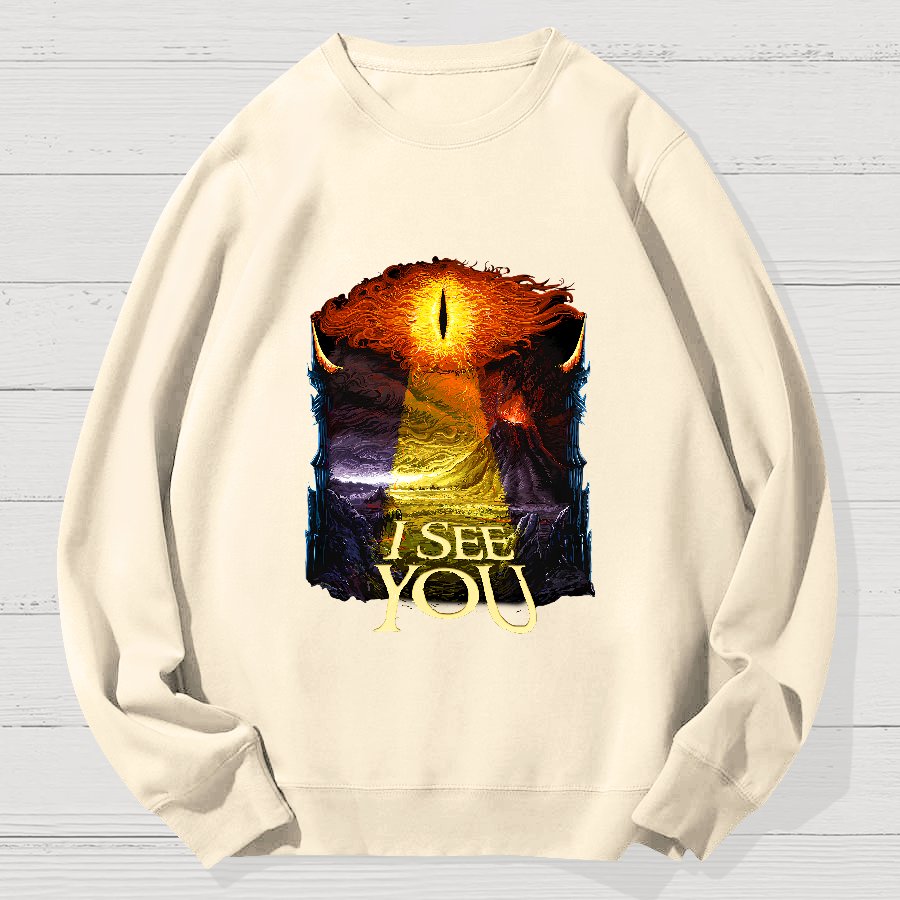 I See You Geek Cotton Sweatshirt