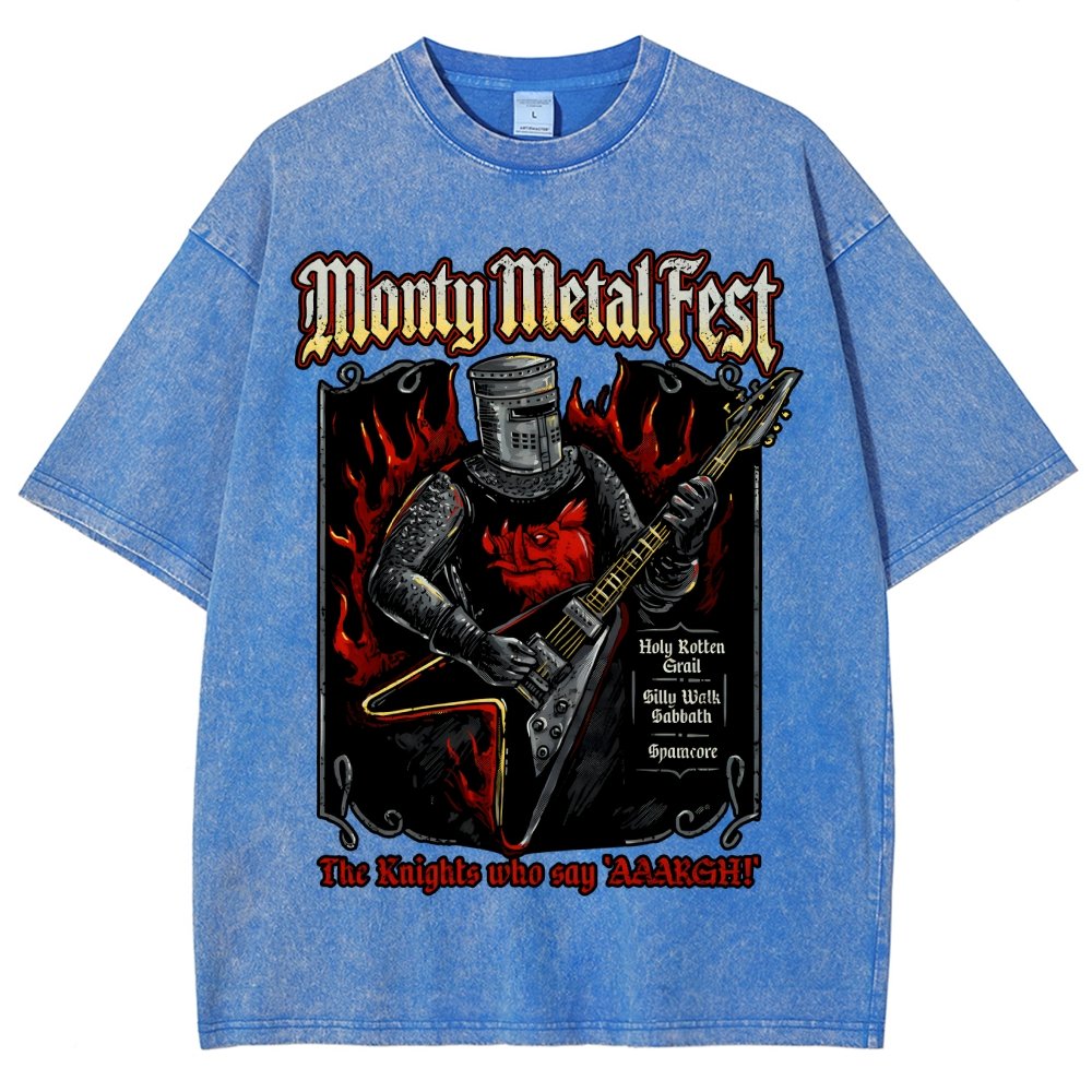 Monty Metal Fest Vintage Distressed T-shirt