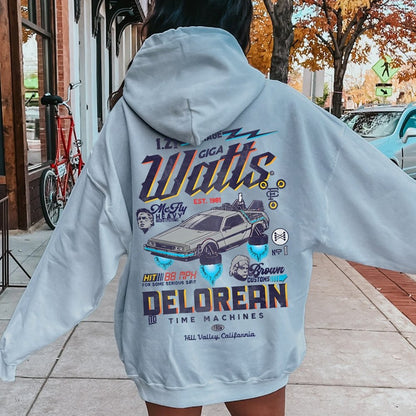 Gigawatts Garage Remix Printed Back Unisex Cotton Hoodie