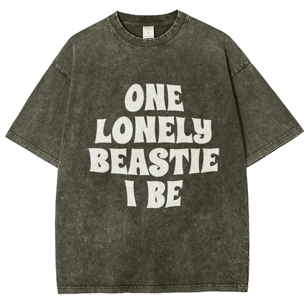 One Lonely Beastie I Be Vintage Distressed T-shirt