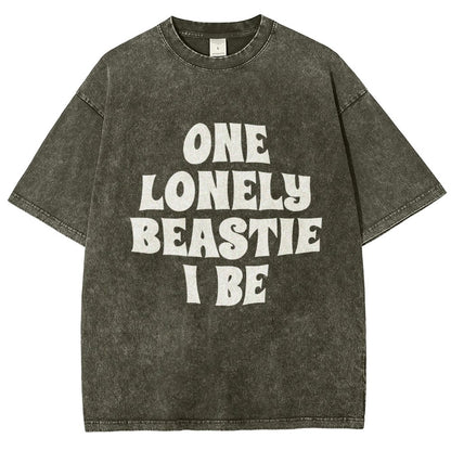 One Lonely Beastie I Be Vintage Distressed T-shirt