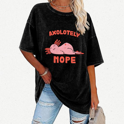 Axo Nope Vintage Distressed T-shirt