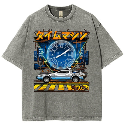 Time Machine Vintage Distressed T-shirt