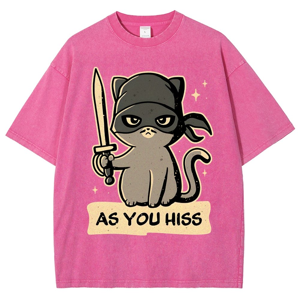 As You Hiss Vintage Distressed T-shirt