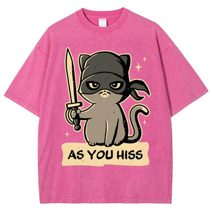 As You Hiss Vintage Distressed T-shirt