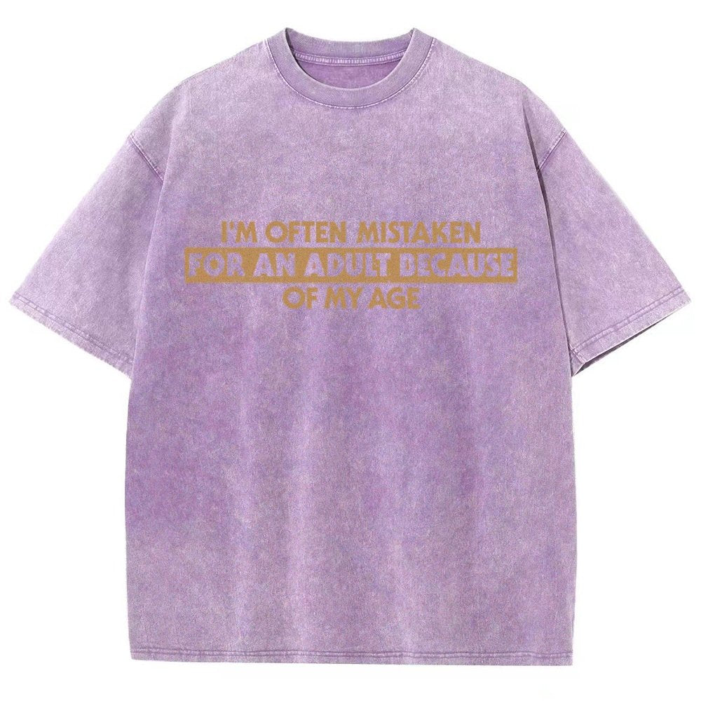 Because Of My Age Vintage Distressed T-shirt