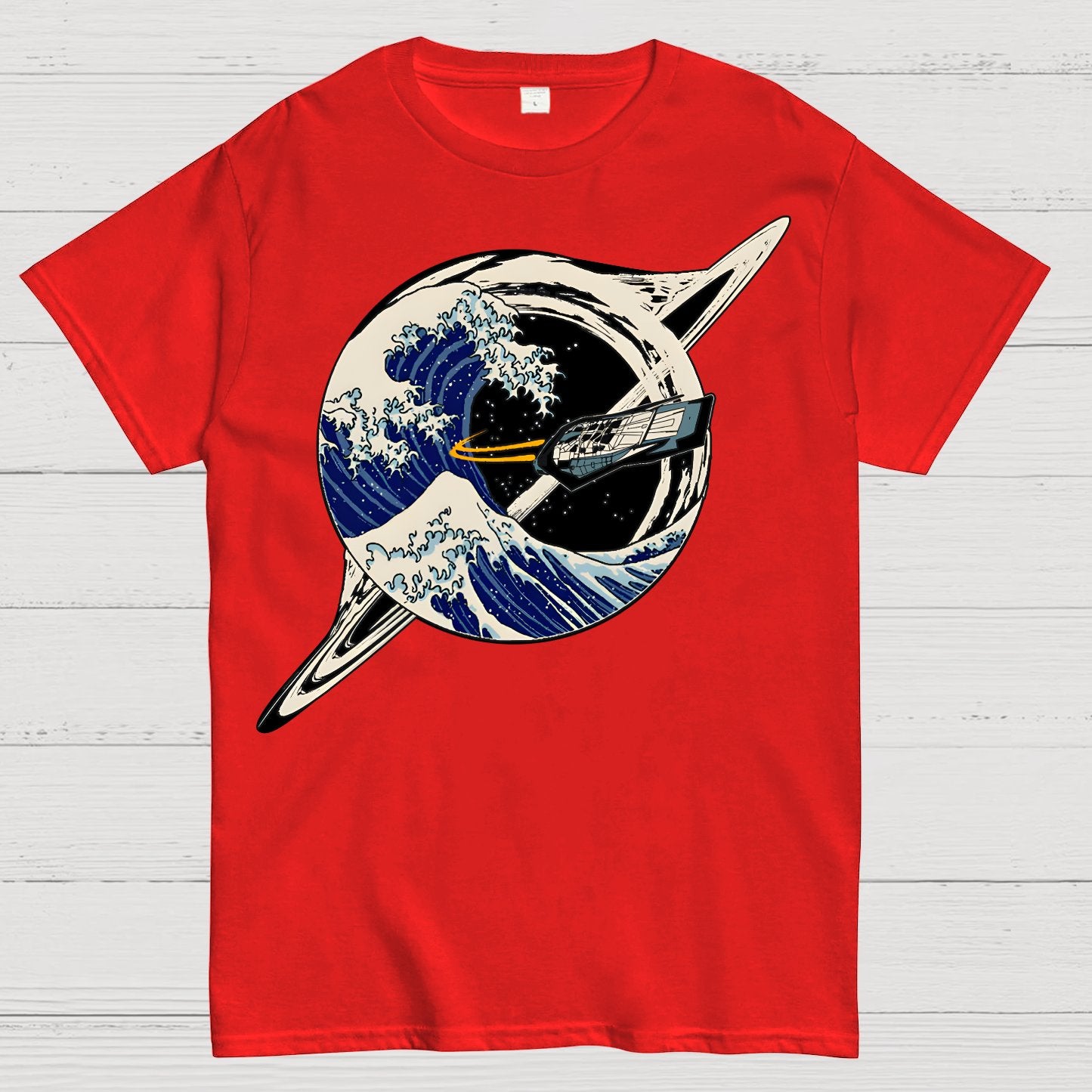 Interstellar Kanagawa Wave Geek T-Shirt