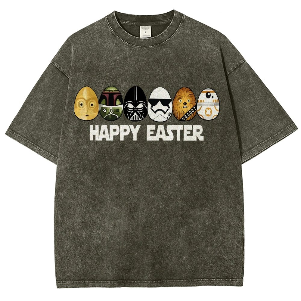 Easter Egg Hunting Party Happy Easter 2025 Vintage Distressed T-shirt