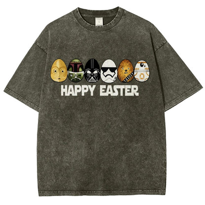 Easter Egg Hunting Party Happy Easter 2025 Vintage Distressed T-shirt