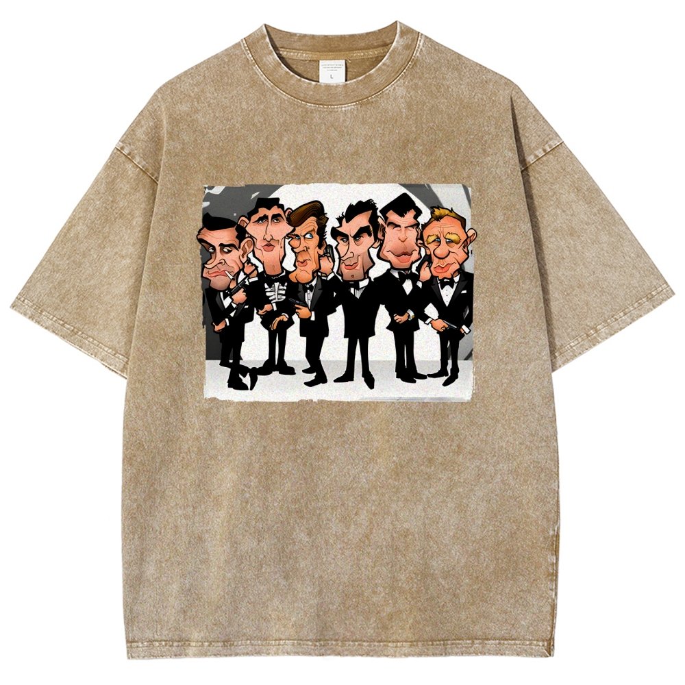Six Faces One Spy Vintage Distressed T-shirt
