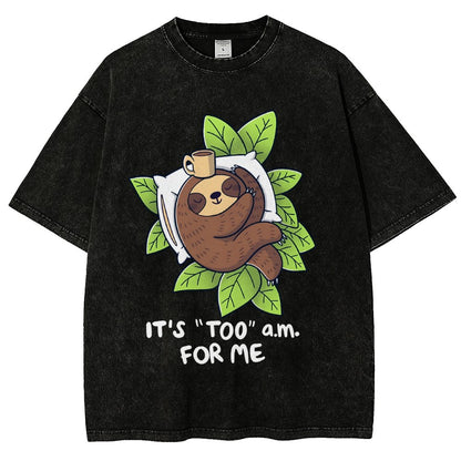 It's Too A.M. For Me Vintage Distressed T-shirt