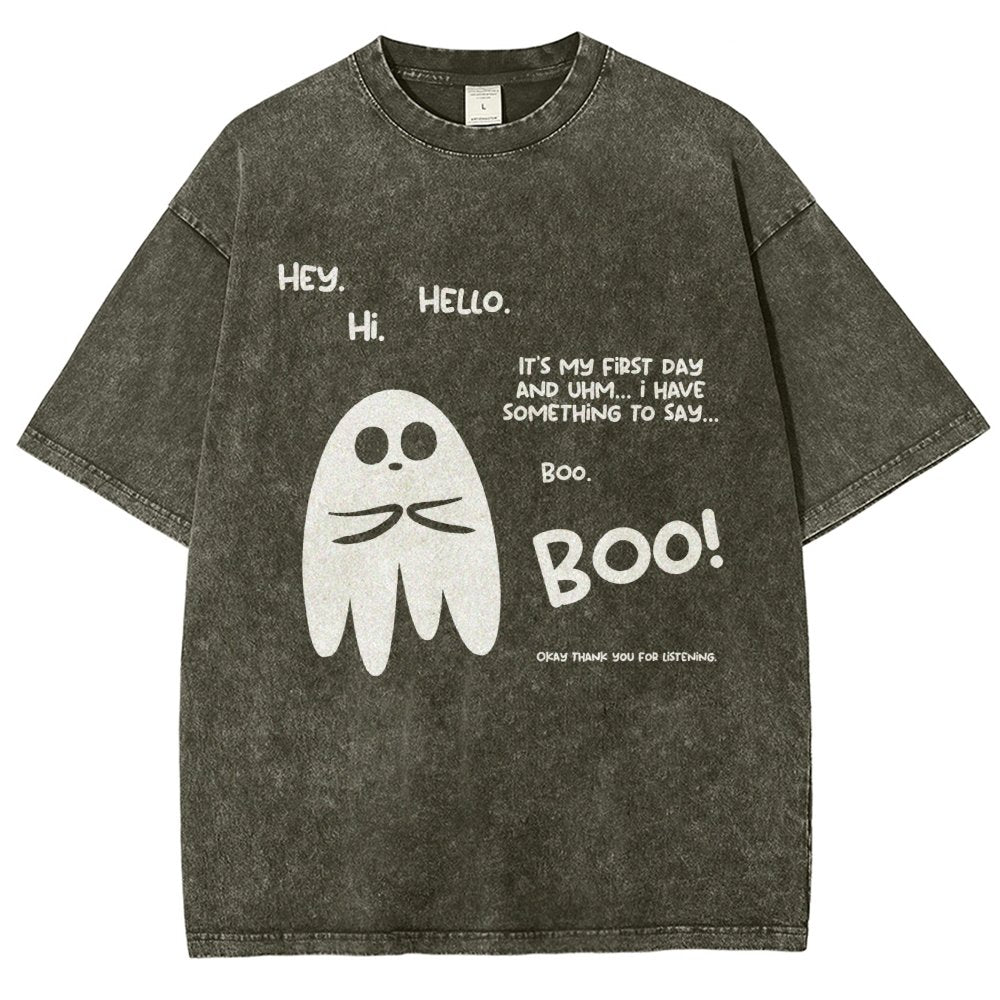 Anxious Ghost Vintage Distressed T-shirt