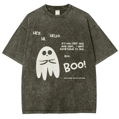 Anxious Ghost Vintage Distressed T-shirt