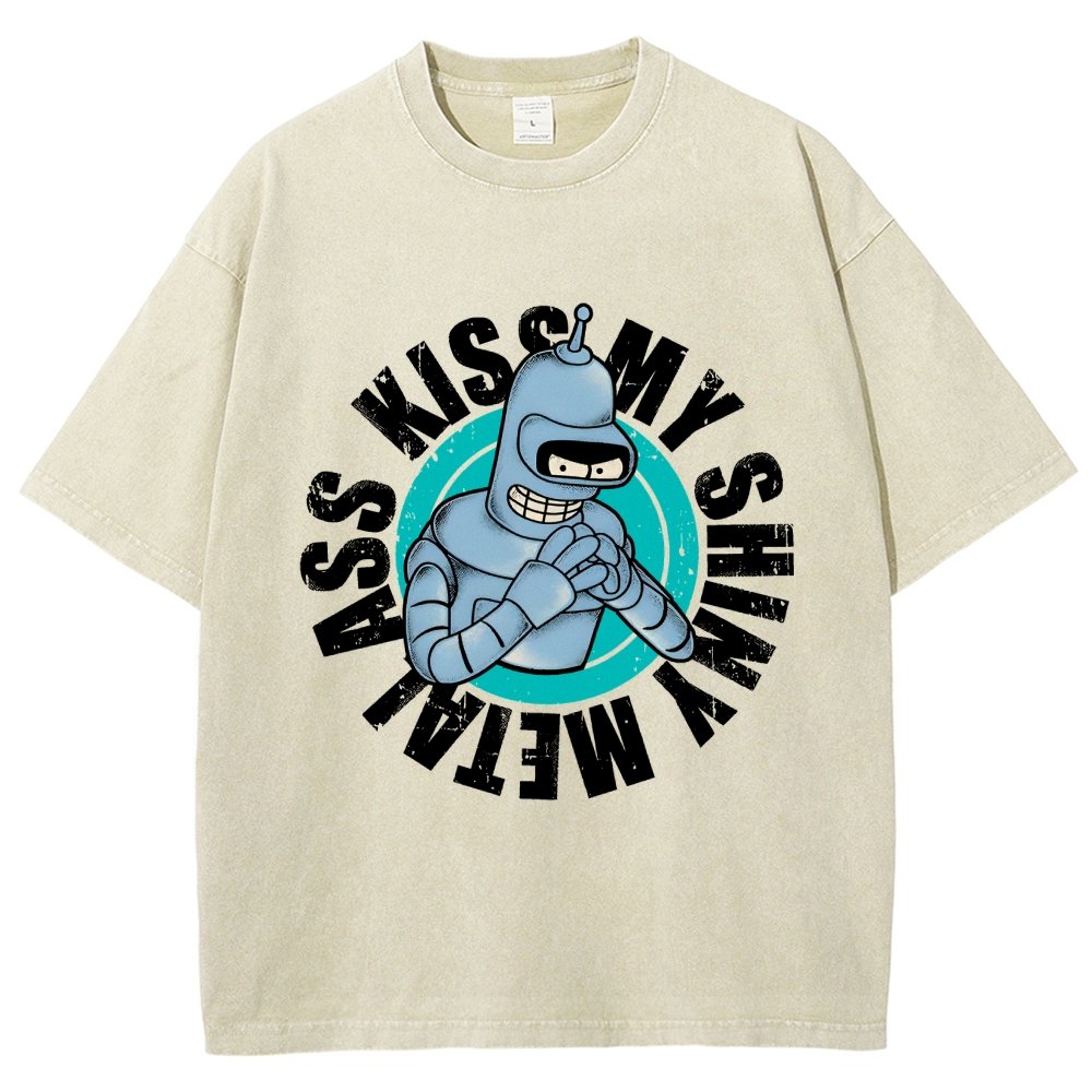 Kiss My Shiny Vintage Distressed T-shirt