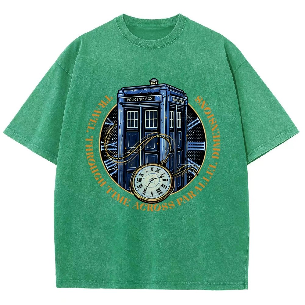 Across Parallel Dimensions Vintage Distressed T-shirt