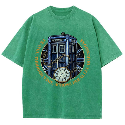 Across Parallel Dimensions Vintage Distressed T-shirt