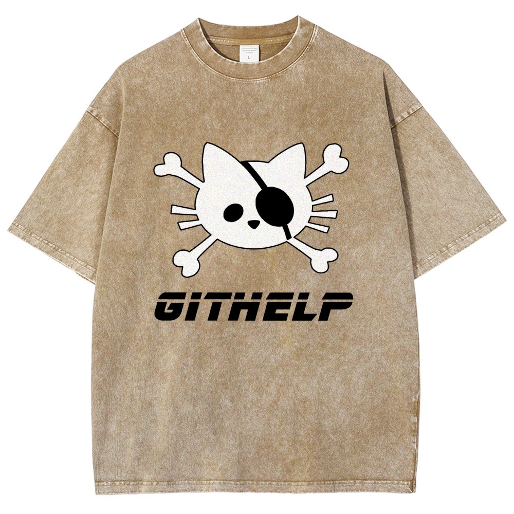 GitHelp Vintage Distressed T-shirt