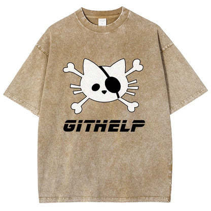 GitHelp Vintage Distressed T-shirt