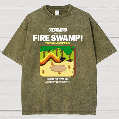 Retro Blazing Marsh Vintage Distressed T-shirt