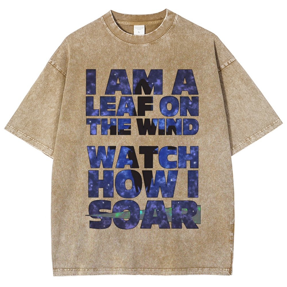 Leaf on the Wind Vintage Distressed T-shirt