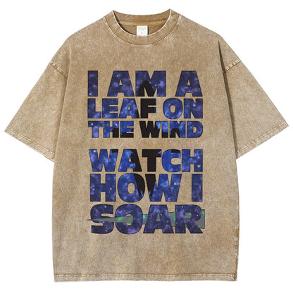 Leaf on the Wind Vintage Distressed T-shirt