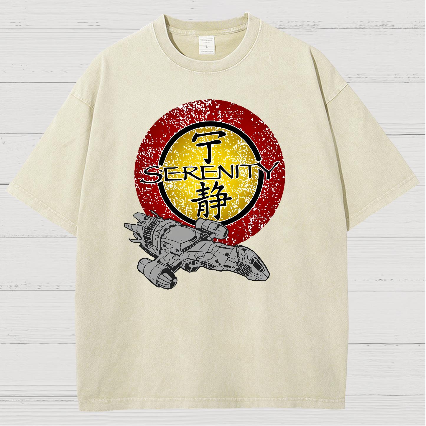 Firefly Starship Vintage Distressed T-shirt