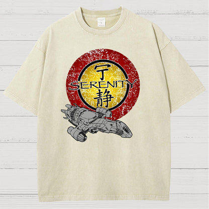 Firefly Starship Vintage Distressed T-shirt