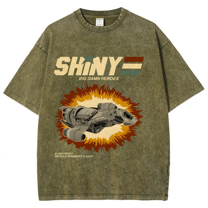 Shiny Heroes Vintage Distressed T-shirt