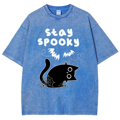 Stay Spooky Vintage Distressed T-shirt