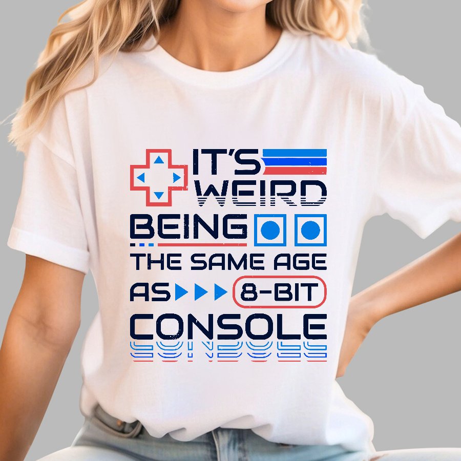 8-Bit Aged Geek T-Shirt