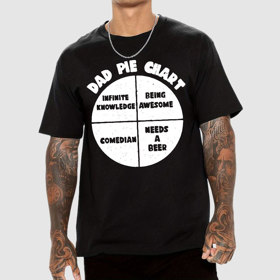 Dad Pie Chart Geek T-Shirt