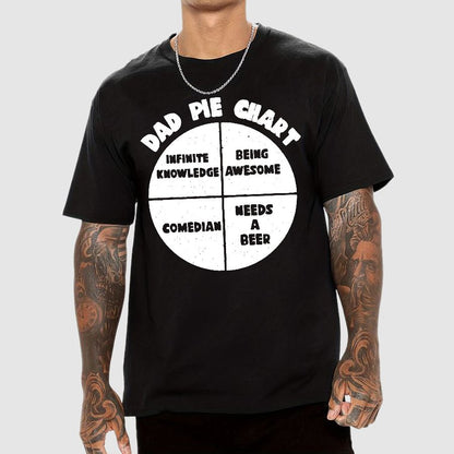 Dad Pie Chart Geek T-Shirt