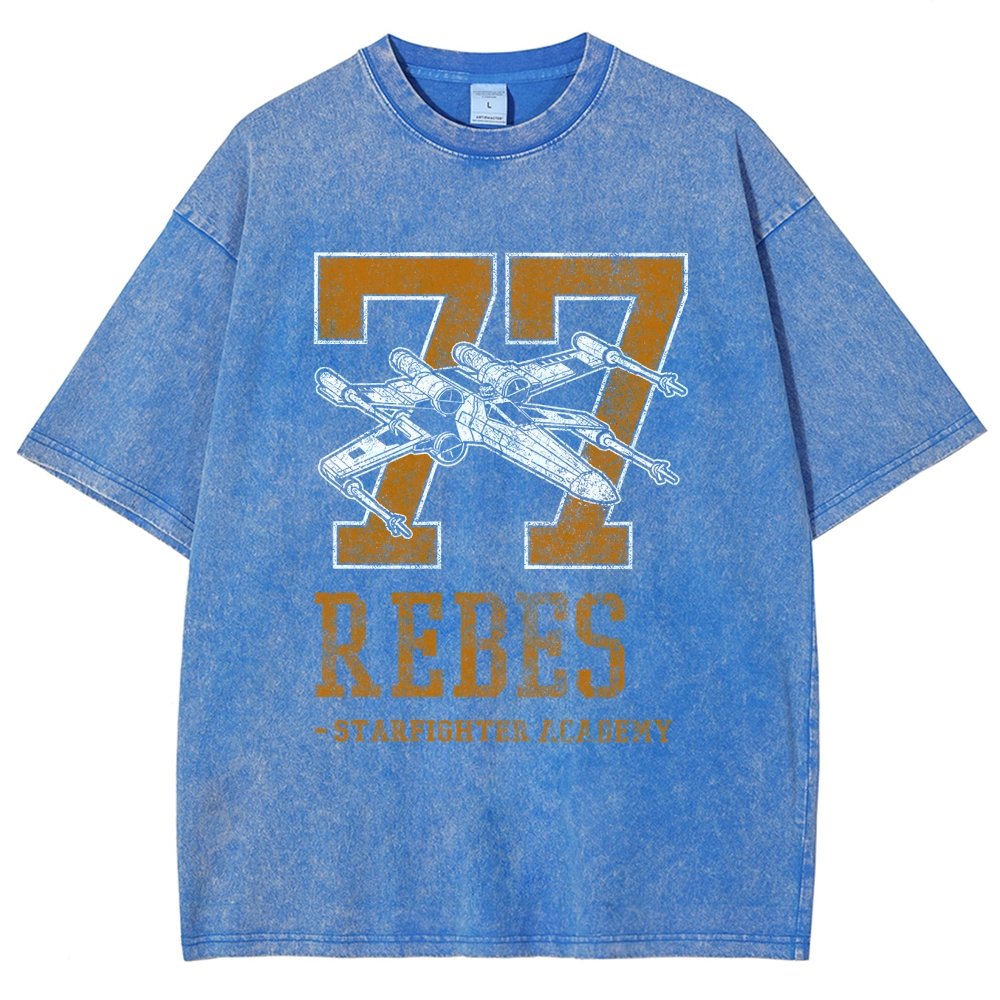 Galactic Fighter Academy Vintage Distressed T-shirt