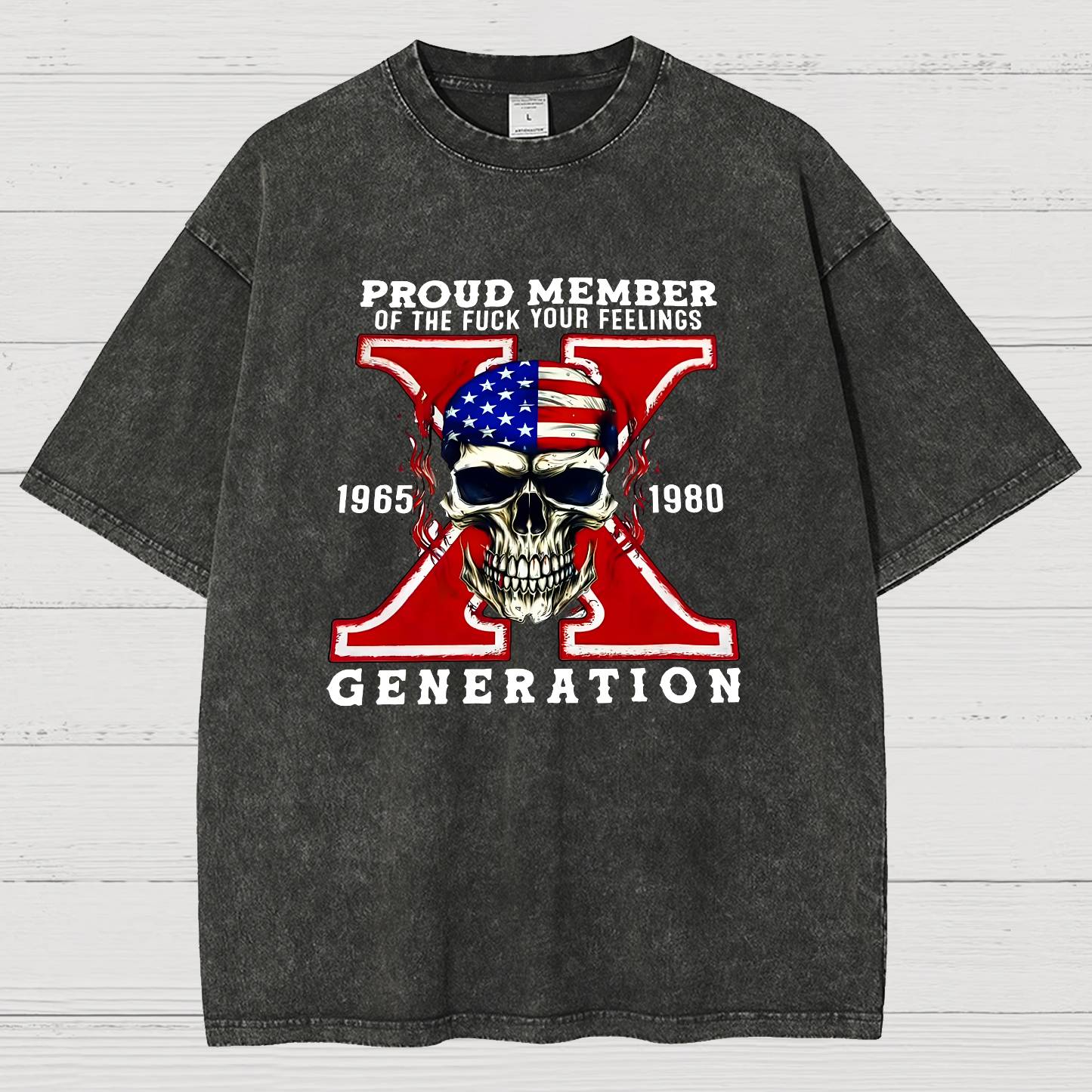 Generation X Vintage Distressed T-shirt