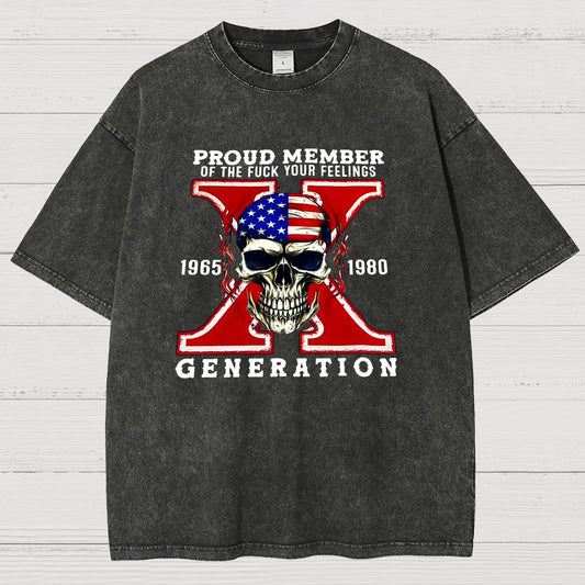 Generation X Vintage Distressed T-shirt