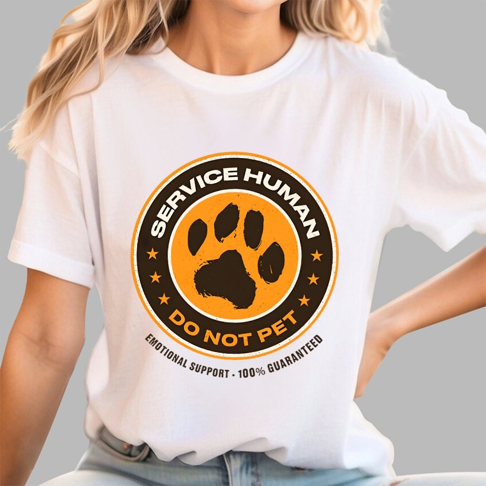 Service Human Do Not Pet Geek T-Shirt
