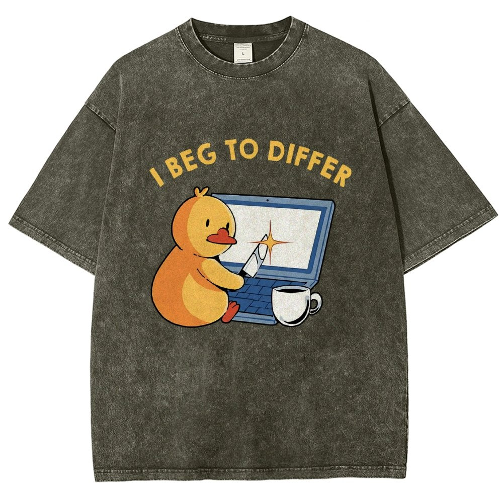 I Beg To Differ Vintage Distressed T-shirt